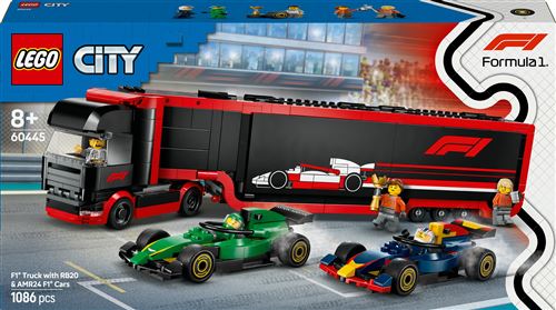LEGO® City 60445 Camion de F1® avec voitures de F1® RB20 et AMR24 État correct Lego City reconditionné disponible sur Fnac