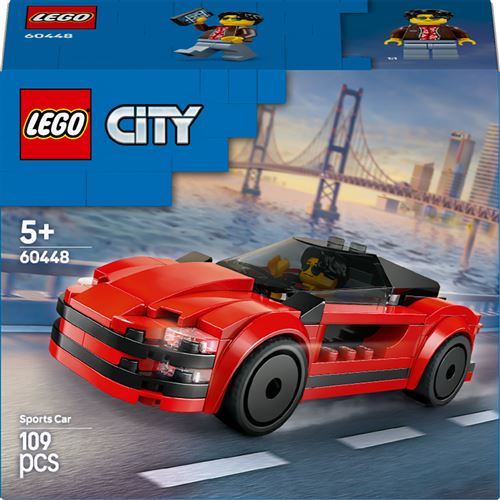 LEGO® City 60448 La voiture de sport rouge État correct Lego City reconditionné disponible sur Fnac
