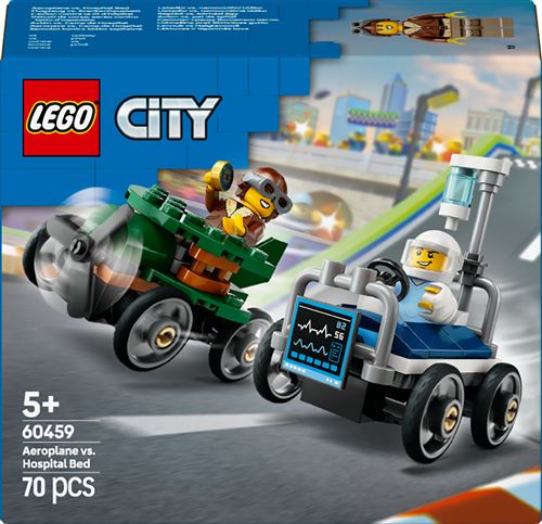 LEGO® City 60459 Pack de bolides de course : avion contre lit d'hôpital État correct Lego City reconditionné disponible sur Fnac