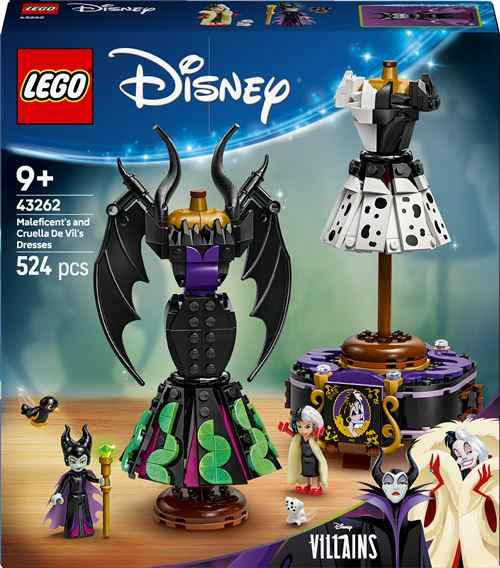 LEGO® Disney Classic 43262 Les robes de Maléfique et Cruella D’Enfer État correct LEGO Disney reconditionné disponible sur Fnac