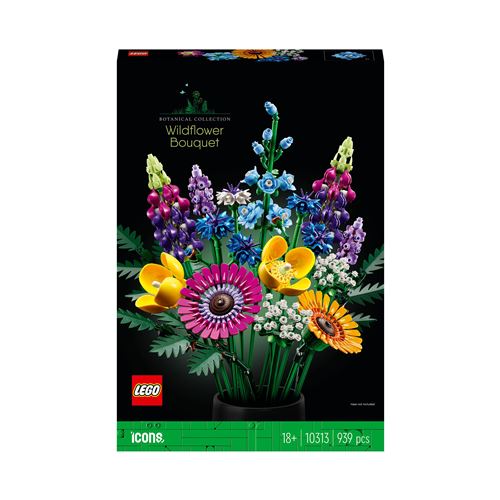 LEGO® Icons 10313 Bouquet de Fleurs Sauvages État correct LEGO Botanicals reconditionné disponible sur Fnac