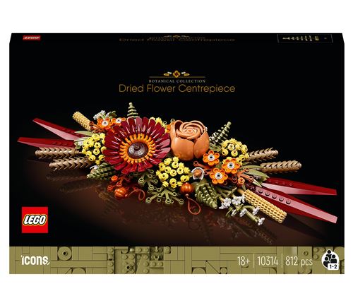 LEGO® Icons 10314 Le Centre de Table Fleurs Séchées État correct LEGO Icons reconditionné disponible sur Fnac