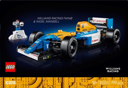 LEGO® Icons 10353 F1® Williams Racing FW14B et Nigel Mansell État correct LEGO Icons reconditionné disponible sur Fnac