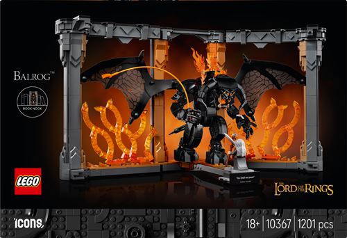 LEGO® Icons 10367 Le Seigneur des Anneaux Book Nook du Balrog État correct LEGO Icons reconditionné disponible sur Fnac