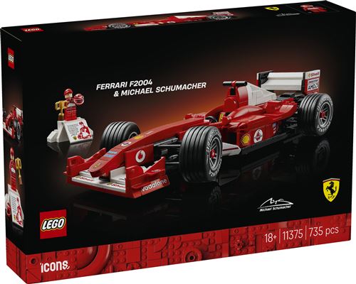 LEGO® Icons 11375 Ferrari F2004 et Michael Schumacher État correct LEGO Icons reconditionné disponible sur Fnac