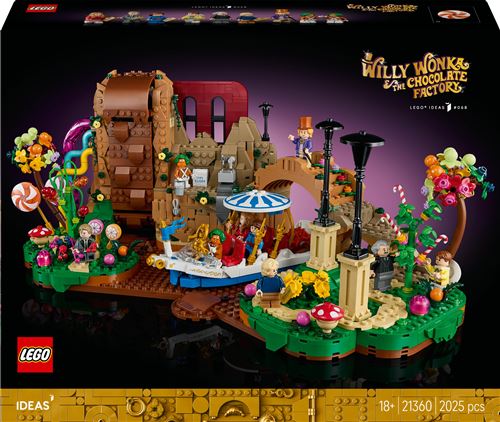 LEGO® Ideas 21360 Willy Wonka et la chocolaterie Exclusivité Fnac État correct LEGO Ideas reconditionné disponible sur Fnac