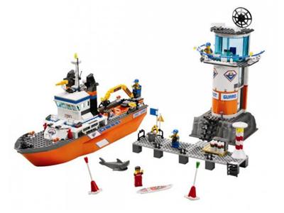 LEGO - Le bateau et la tour de contrôle des garde-côtes État correct Lego reconditionné disponible sur Fnac