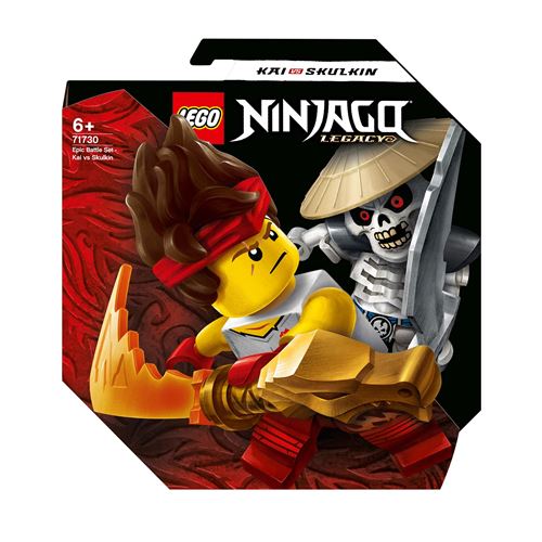 LEGO® Ninjago® 71730 Set de combat épique Kai contre Skulkin État correct LEGO Ninjago reconditionné disponible sur Fnac