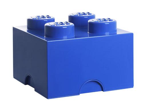 LEGO pierre de rangement 4 plots 25 x 18 cm polypropylène bleu État correct Lego reconditionné disponible sur Fnac