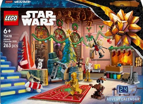 LEGO® Star Wars™ 75418 Le calendrier de l’Avent 2025 État correct LEGO Star Wars reconditionné disponible sur Fnac