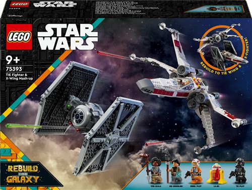 LEGO® Star Wars™ Rebuild the Galaxy 75393 TIE Fighter et X-Wing à combiner État correct LEGO Star Wars reconditionné disponible sur Fnac