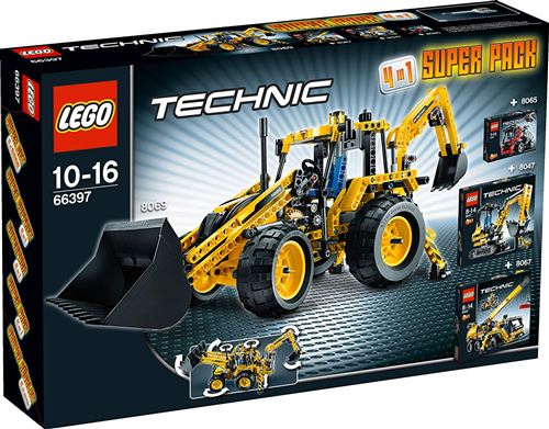 Lego Technic - 66397 - Jeu de Construction - Super Pack 4 en 1 État correct Lego reconditionné disponible sur Fnac