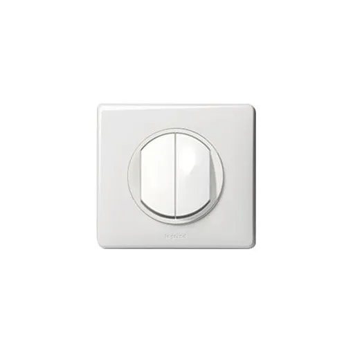 Legrand Celiane LEG99956 Interrupteur double ou double va et vient 10 ampres complet Blanc occasion reconditionné disponible sur Rakuten