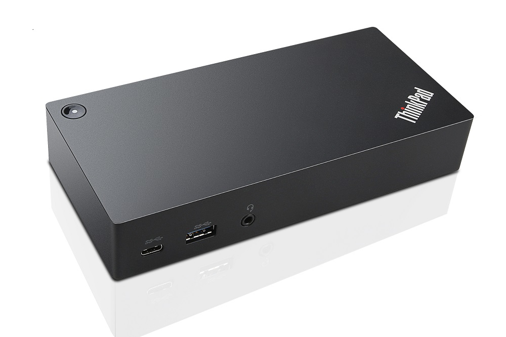 Lenovo 40A90090EU station d'accueil Avec fil USB 3.2 Gen 1 (3.1 Gen 1) Type-C Noir - Excellent état Parfait état Lenovo reconditionné disponible sur Pixmania