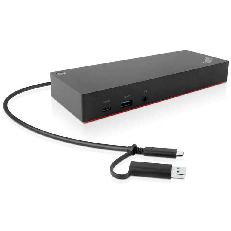 Lenovo 40AF0135EU station d'accueil Avec fil Noir - Très bon état Très bon état Lenovo reconditionné photo 3 | Dero