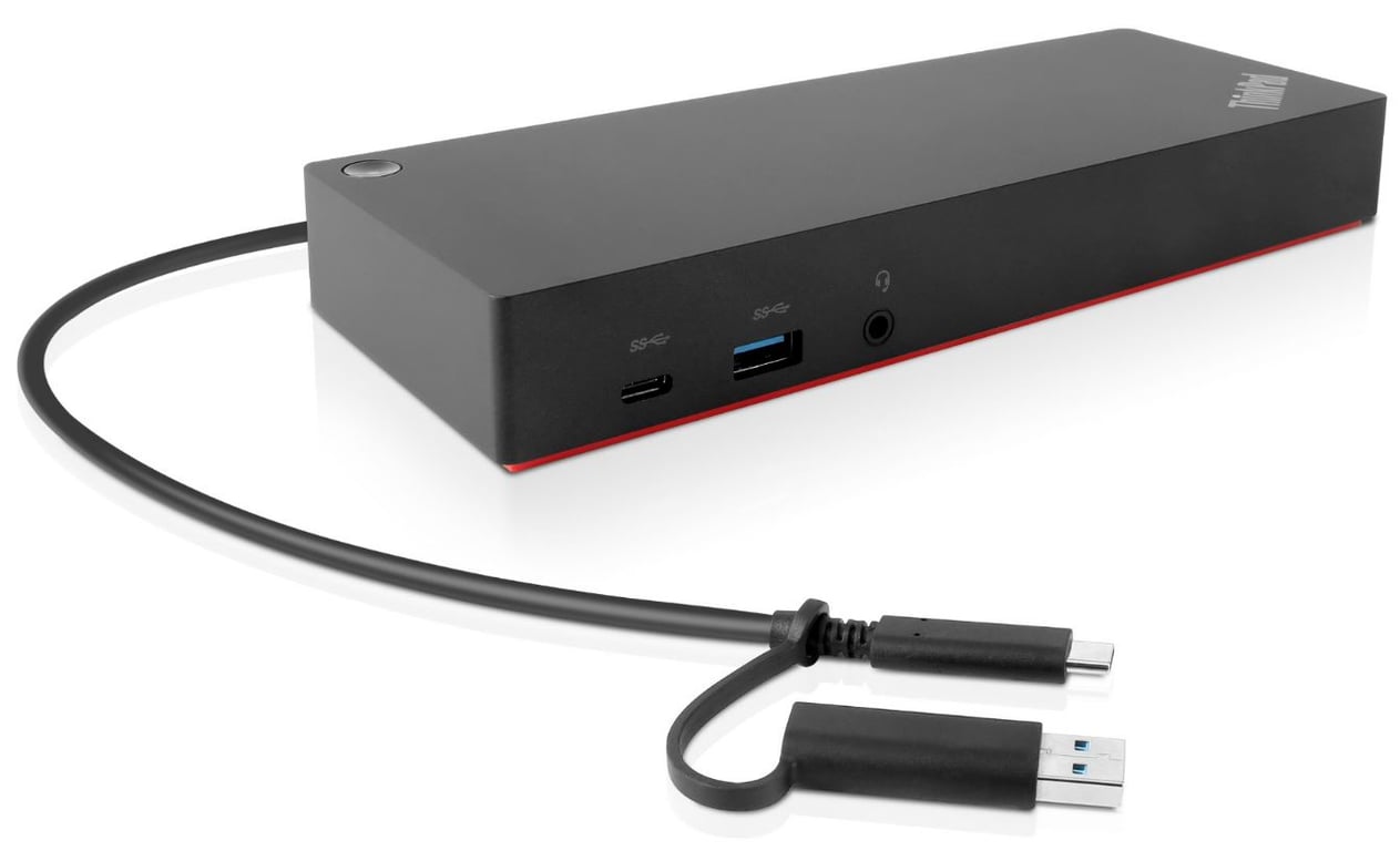 Lenovo 40AF0135EU station d'accueil Avec fil Noir - Très bon état Très bon état Lenovo reconditionné disponible sur Pixmania