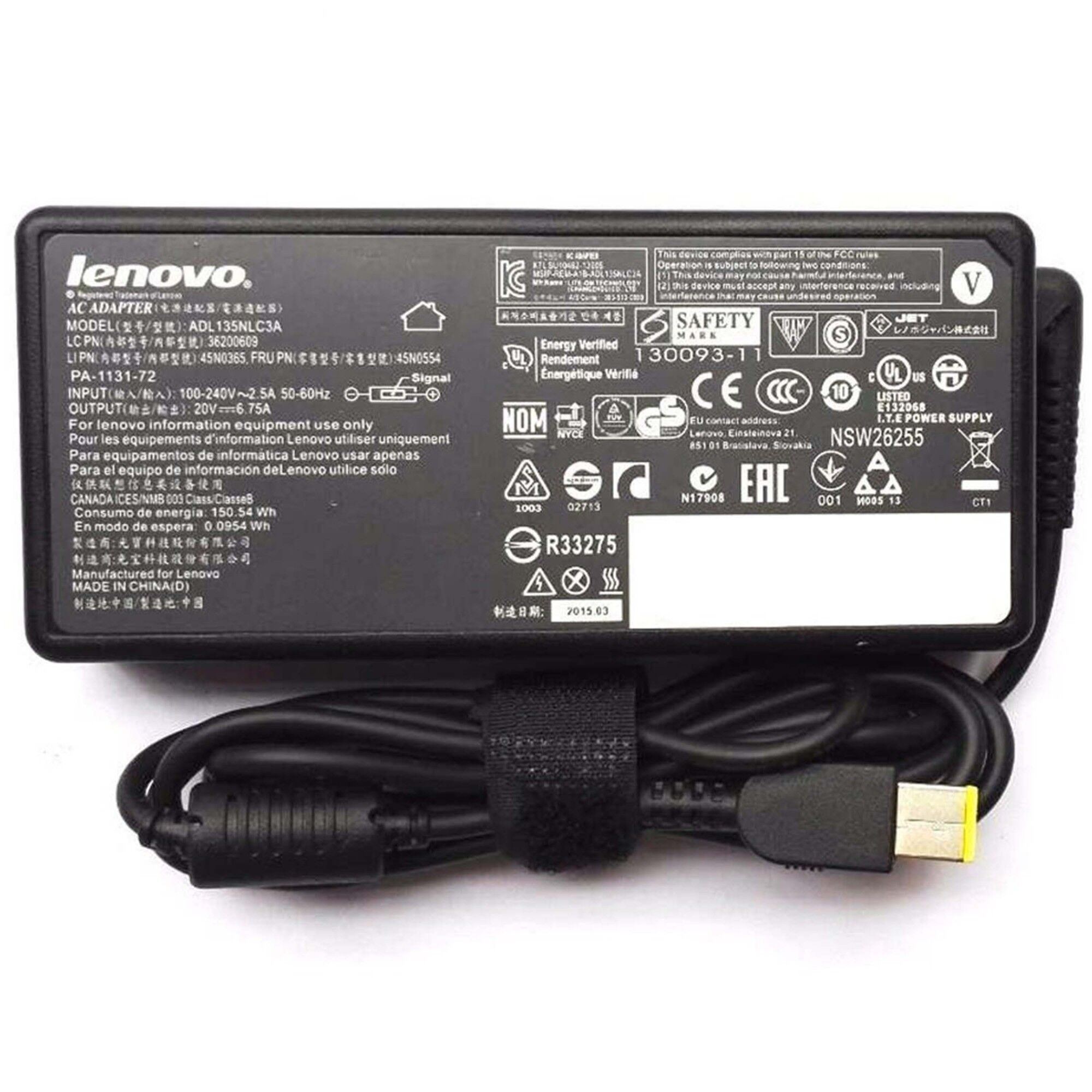 Lenovo ADL135NLC3A Adaptateur secteur Noir 135 W Parfait état Lenovo reconditionné disponible sur Refurbed | Dero