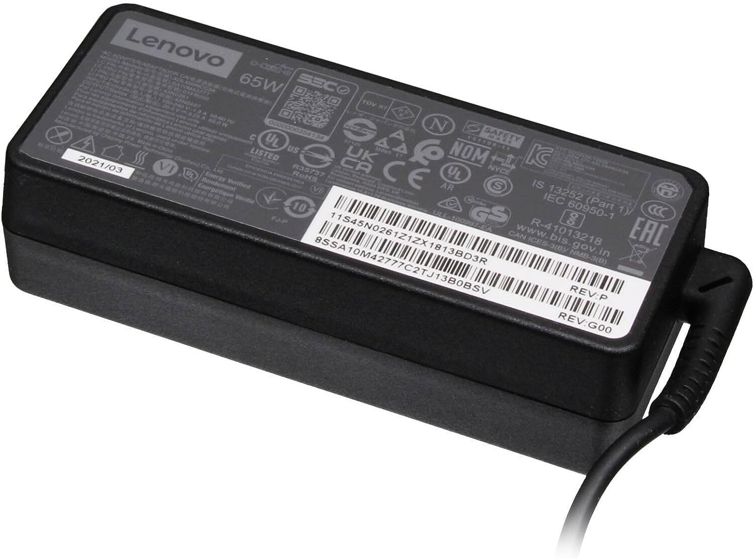 Lenovo ADLX65NCC3A Adaptateur secteur Noir 65 W Parfait état Lenovo reconditionné disponible sur Refurbed | Dero