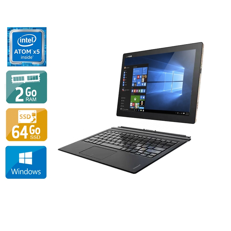 Lenovo IdeaPad Miix 310 10ICR 80SG 10,1'' Atom x5 Z8350 2Go RAM 64Go SSD Windows 10 Avec Clavier  Bon étatOccasion certifiée reconditionnée Bon état reconditionné disponible sur Kiatoo