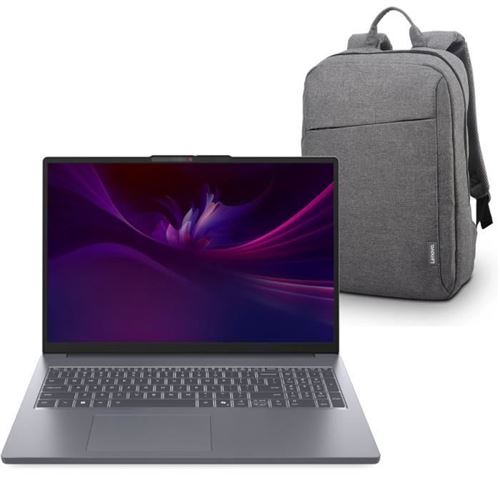 Lenovo IdeaPad Slim 3 16IRH10 83K2 - Intel Core i5 - 13420H / jusqu'à 4.6 GHz - Aucun SE fourni - UHD Graphics - 16 Go RAM - 512 Go SSD NVMe - 16"" IPS 1920 x 1200 - Wi-Fi 6 - gris luna - clavier : Français - avec Sac à dos Lenovo 16 pouces B210 Noir (E État correct N/A reconditionné disponible sur Fnac