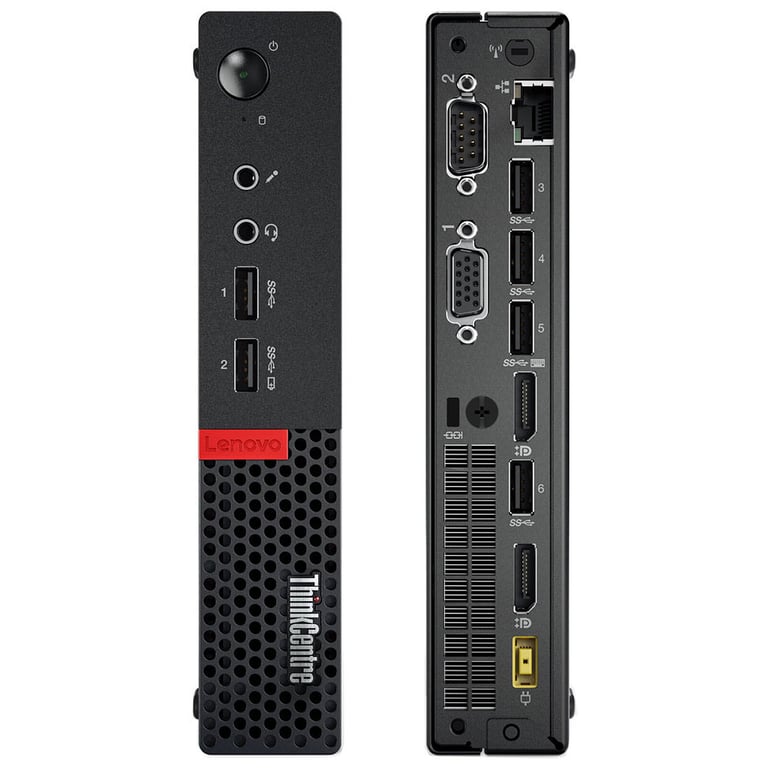 Lenovo - Ordinateur ThinkCentre M710Q Tiny I3-6ème 8Go 240SSD Win10Pro + clé wifi - Bon état Bon état Lenovo reconditionné disponible sur Pixmania