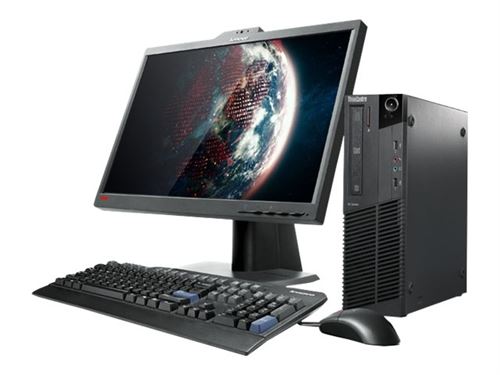 Lenovo ThinkCentre M82 2929 - SFF Core i5 3470 / jusqu'à 3.6 GHz - RAM 4 Go - HDD 500 Go - DVD SuperMulti - HD Graphics 2500 - Gigabit Ethernet - Win 7 Pro 64 bits - moniteur : aucun - clavier : AZERTY Belgique - noir business État correct reconditionné disponible sur Fnac