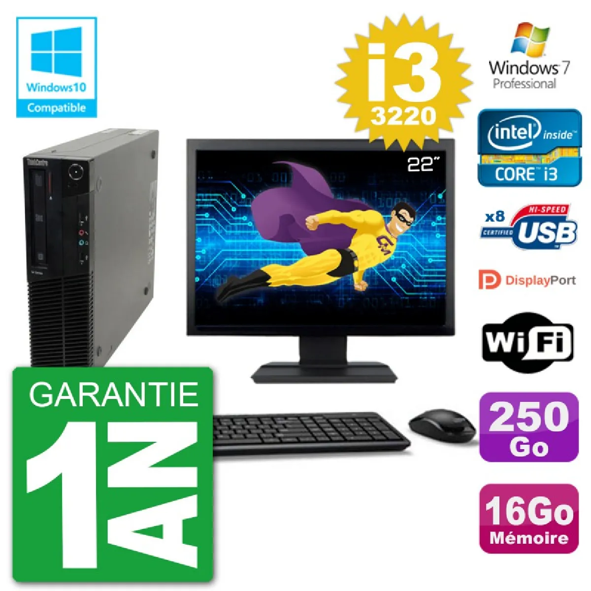Lenovo ThinkCentre M82 - Ecran 22" État correct - 449,95 € Lenovo ThinkCentre M82 - Ecran 22" État correct Lenovo reconditionné disponible sur Rue du Commerce Seconde Vie