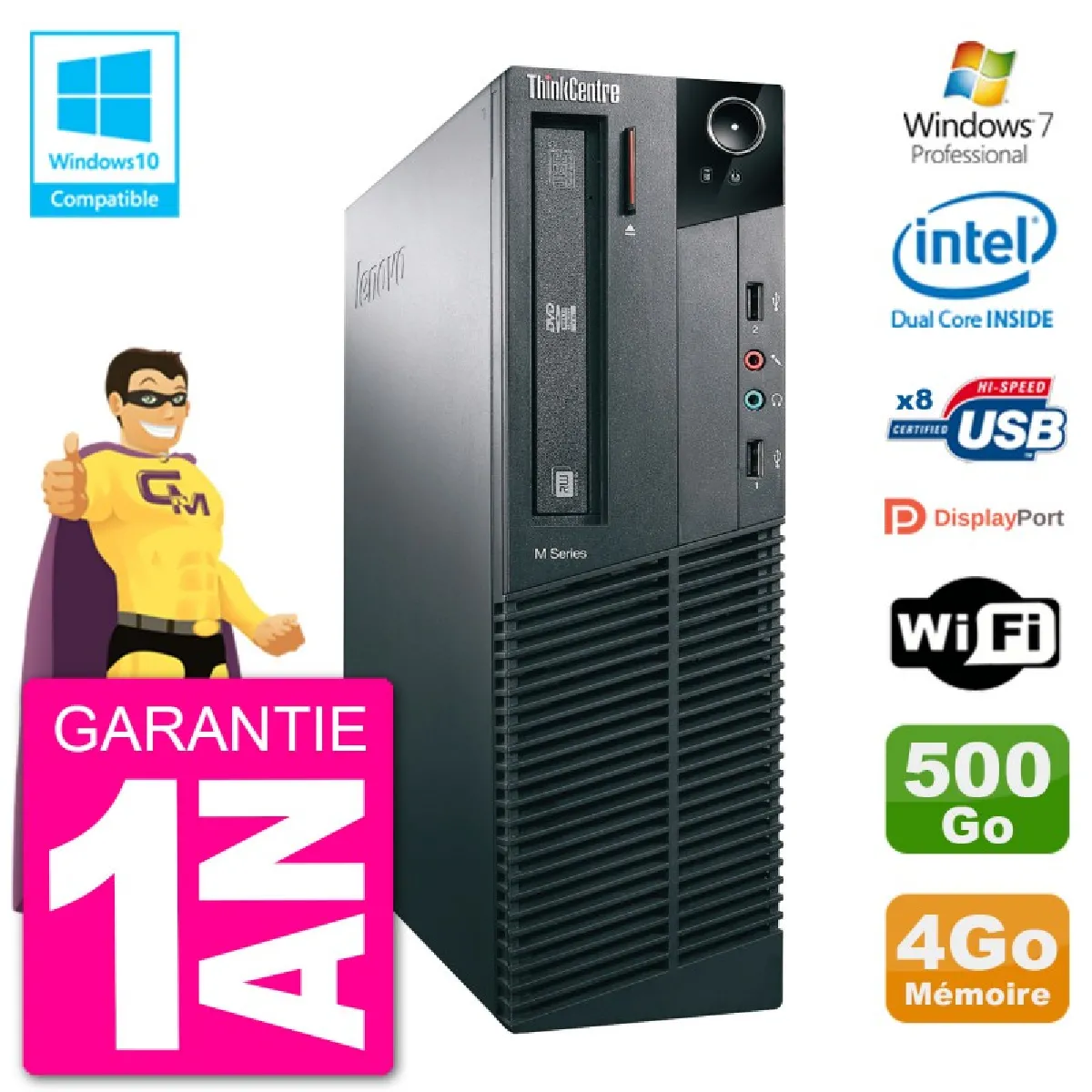 Lenovo ThinkCentre M82 - Noir État correct - 249,95 € Lenovo ThinkCentre M82 - Noir État correct Lenovo reconditionné disponible sur Rue du Commerce Seconde Vie