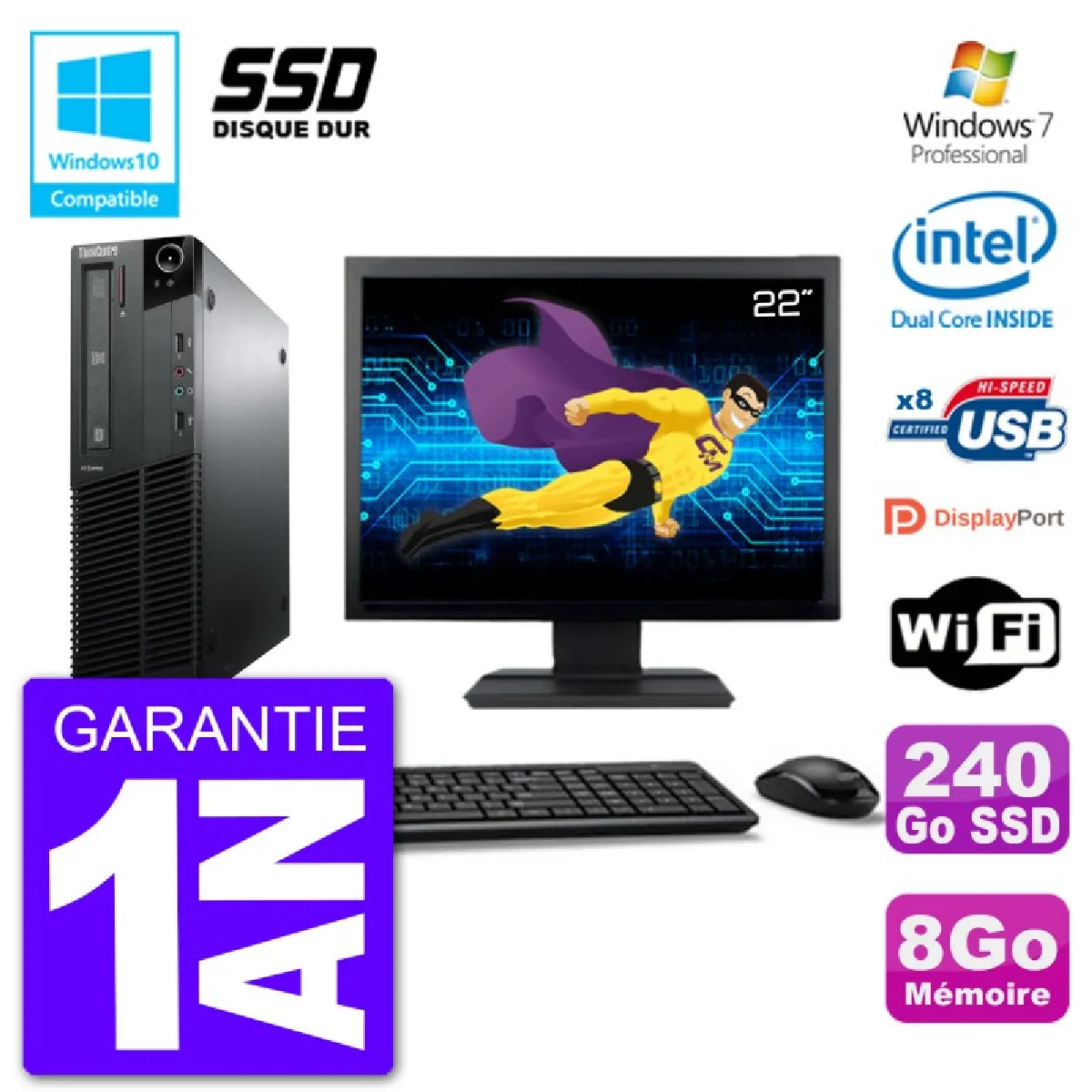 Lenovo ThinkCentre M82 SFF - Ecran 22" État correct - 429,95 € Lenovo ThinkCentre M82 SFF - Ecran 22" État correct Lenovo reconditionné disponible sur Rue du Commerce Seconde Vie