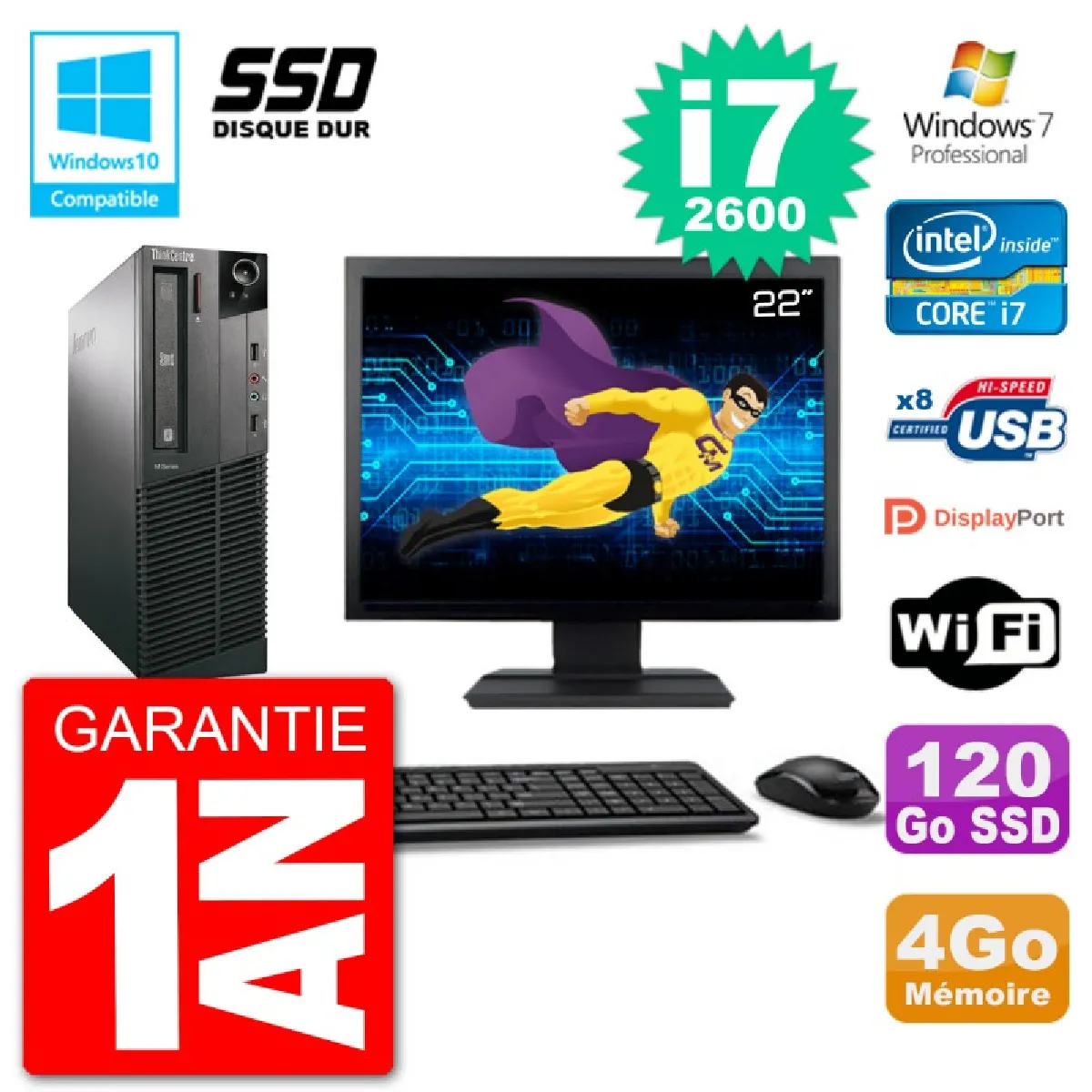 Lenovo ThinkCentre M82 SFF - Pack Écran 22" État correct - 559,95 € Lenovo ThinkCentre M82 SFF - Pack Écran 22" État correct Lenovo reconditionné disponible sur Rue du Commerce Seconde Vie