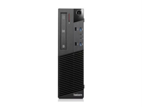Lenovo ThinkCentre M83 10AJ - Faible encombrement, pro Core i5 4590 / jusqu'à 3.7 GHz - RAM 4 Go - HDD 500 Go - graveur de DVD - HD Graphics 4600 - Gigabit Ethernet - Win 7 Pro 64 bits (comprend Licence Windows 8,1 Pro 64 bits) - moniteur : aucun - clavi État correct reconditionné disponible sur Fnac