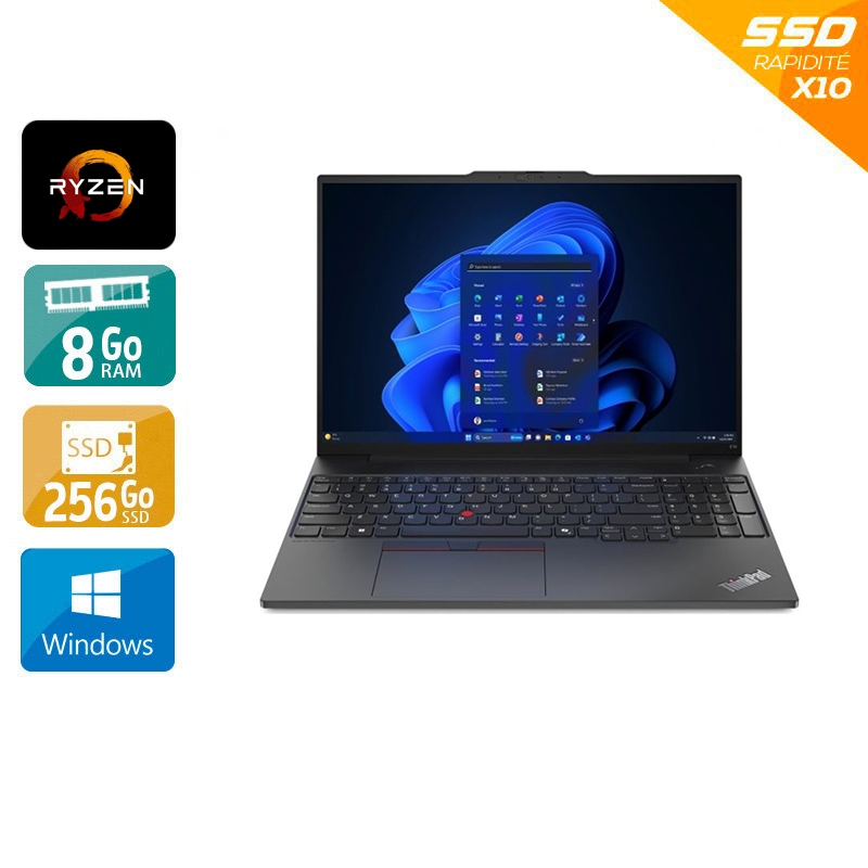 Lenovo ThinkPad E14 Gen 3 14'' Ryzen 3 - 8Go RAM 256Go SSD Windows 11 - Etat du Produit : Bon état Bon étatOccasion certifiée reconditionnée Bon état reconditionné disponible sur Kiatoo