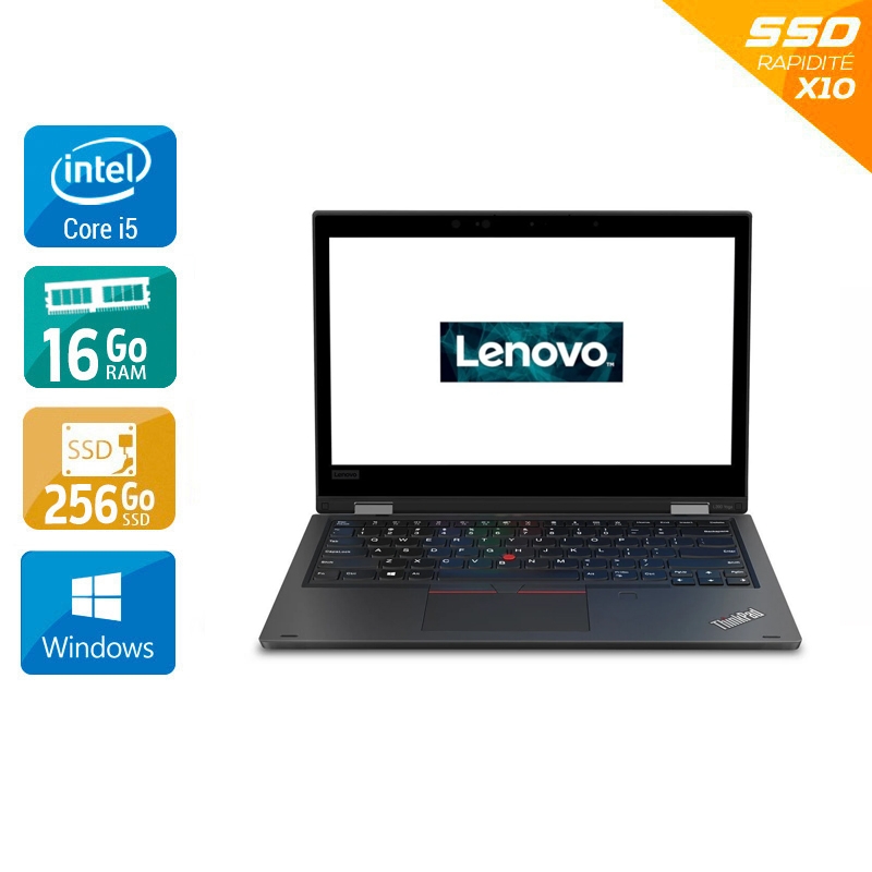 Lenovo ThinkPad L390 13,3'' i5 Gen 8 - 16Go RAM 256Go SSD Windows 11 Pro État correctOccasion certifiée reconditionnée Bon état reconditionné disponible sur Kiatoo