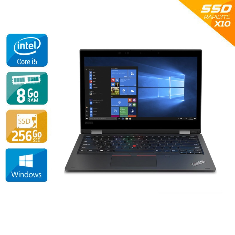 Lenovo ThinkPad L390 13,3'' i5 Gen 8 - 8Go RAM 256Go SSD Windows 11 Pro - Etat du Produit : État correct État correctOccasion certifiée reconditionnée Bon état reconditionné disponible sur Kiatoo