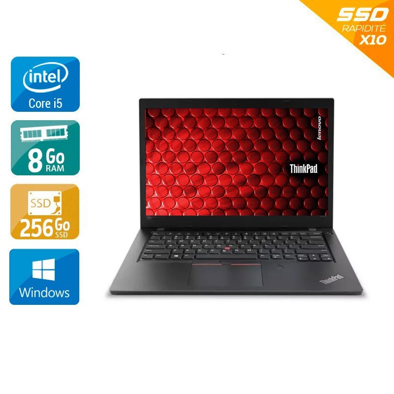 Lenovo ThinkPad L480 14'' i5 Gen 8 - 8Go RAM 256Go SSD Windows 11 - Etat du Produit : Bon état Bon étatOccasion certifiée reconditionnée Bon état - 165,83 € Lenovo ThinkPad L480 14'' i5 Gen 8 - 8Go RAM 256Go SSD Windows 11 - Etat du Produit : Bon état Bon étatOccasion certifiée reconditionnée Bon état reconditionné disponible sur Kiatoo