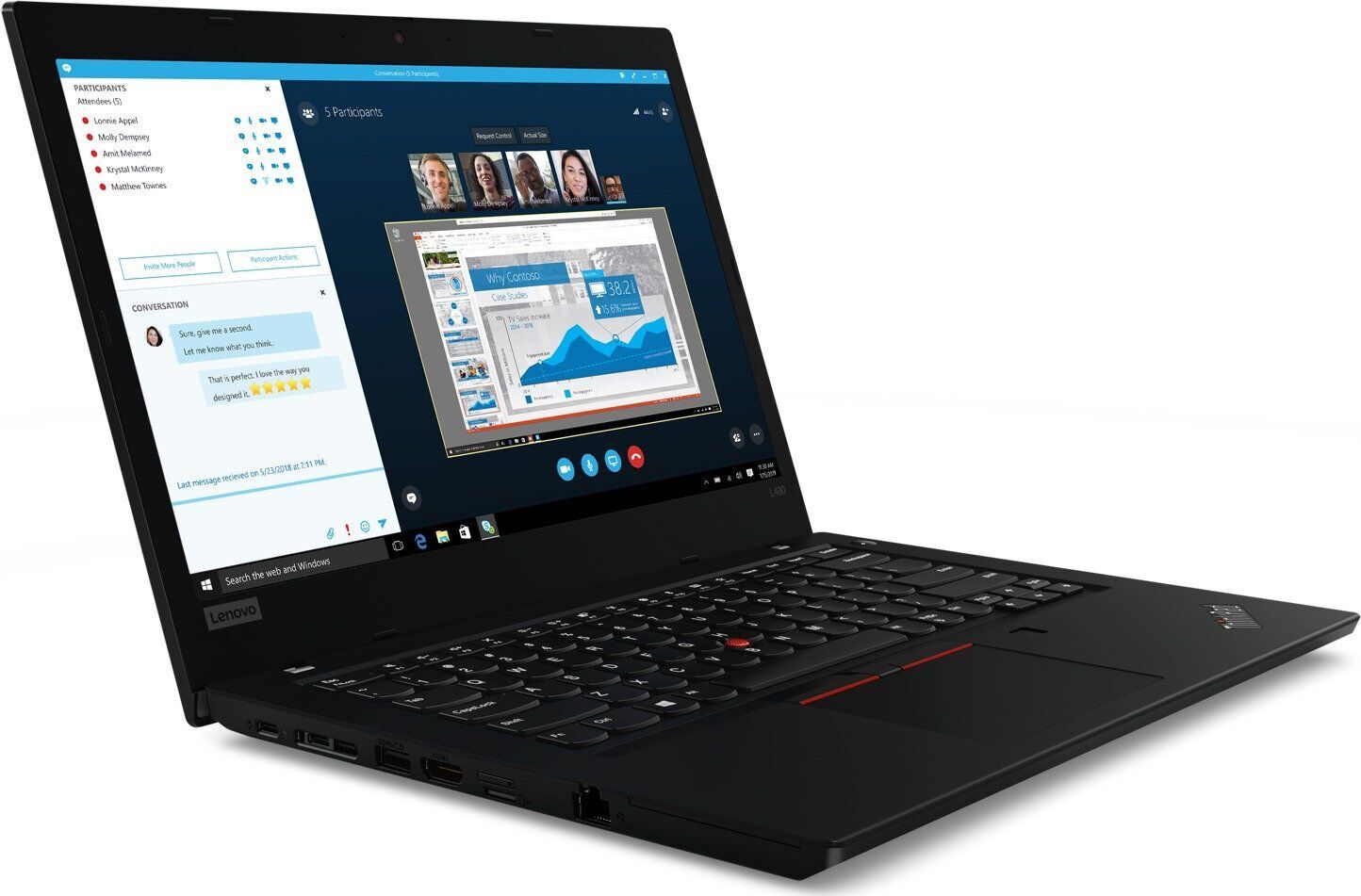 Lenovo ThinkPad L490 i5-8265U 14" 16 GB 256 GB SSD FHD Webcam noir Win 11 Home FR Bon état Lenovo reconditionné disponible sur Refurbed