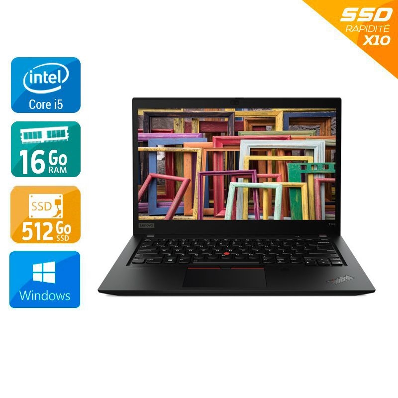 Lenovo ThinkPad T14 Gen 2 14'' i5 Gen 11 - 16Go RAM 512Go SSD Windows 11 Bon étatOccasion certifiée reconditionnée Bon état - 432,50 € Lenovo ThinkPad T14 Gen 2 14'' i5 Gen 11 - 16Go RAM 512Go SSD Windows 11 Bon étatOccasion certifiée reconditionnée Bon état reconditionné disponible sur Kiatoo