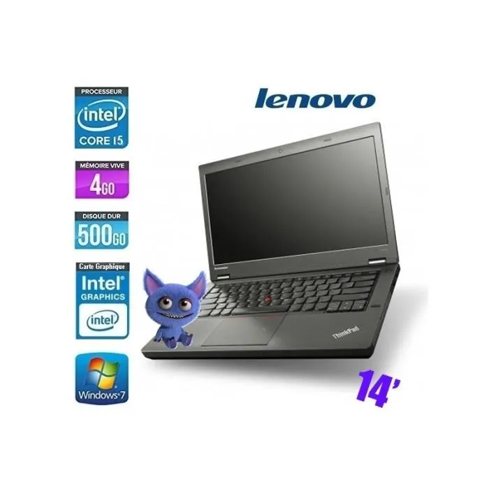 LENOVO THINKPAD T440 CORE I5 4 14 Noir Reconditionné - 165,62 € LENOVO THINKPAD T440 CORE I5 4 14 Noir Reconditionné Lenovo reconditionné disponible sur Cdiscount Seconde Vie