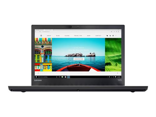 Lenovo ThinkPad T470 20HD - Intel Core i5 - 7200U / jusqu'à 3.1 GHz - Win 10 Pro 64 bits - HD Graphics 620 - 8 Go RAM - 256 Go SSD TCG Opal Encryption 2, NVMe - 14" IPS 1920 x 1080 (Full HD) - Gigabit Ethernet - Wi-Fi 5 - noir - clavier : Portugais État correct Lenovo reconditionné disponible sur Fnac