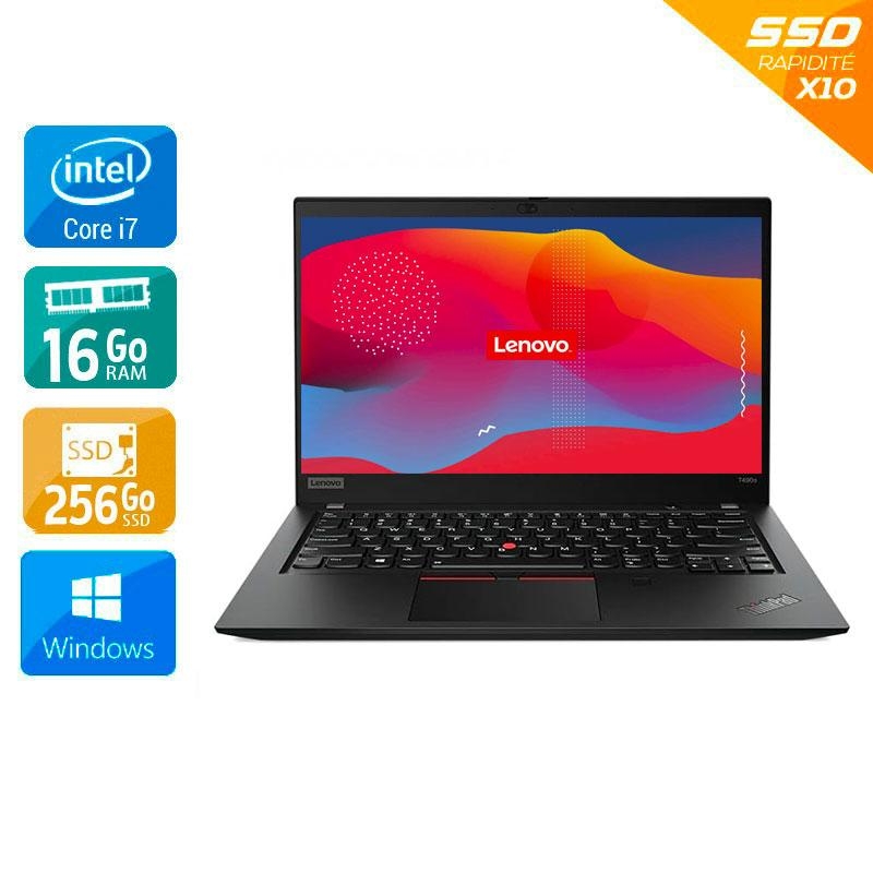Lenovo ThinkPad T490 14'' i7 Gen 8 - 16Go RAM 256Go SSD Windows 11 - Etat du Produit : État correct État correctOccasion certifiée reconditionnée Bon état reconditionné disponible sur Kiatoo