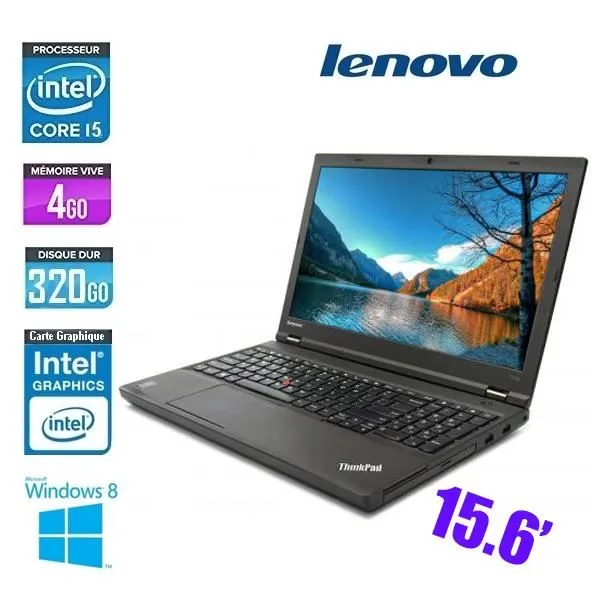 LENOVO THINKPAD T540P CORE I5 4GO 320GO Reconditionné - 163,75 € LENOVO THINKPAD T540P CORE I5 4GO 320GO Reconditionné Lenovo reconditionné disponible sur Cdiscount Seconde Vie