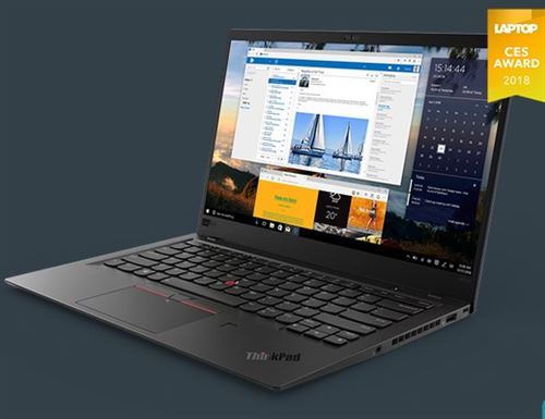 Lenovo ThinkPad X1 Carbon (6th Gen) 20KH - Ultrabook - Intel Core i7 - 8550U / 1.8 GHz - Win 10 Pro 64 bits - UHD Graphics 620 - 16 Go RAM - 512 Go SSD TCG Opal Encryption 2, NVMe - 14"" IPS 1920 x 1080 (Full HD) - Wi-Fi 5, NFC - 4G LTE-A - noir - clavier État correct Lenovo reconditionné disponible sur Fnac