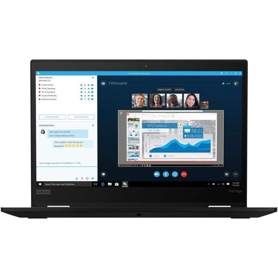 Lenovo ThinkPad X13 Yoga G1 13" Core i7 1.8 GHz - SSD 512 Go - 16 Go QWERTY - Anglais Reconditionné Lenovo reconditionné disponible sur Backmarket