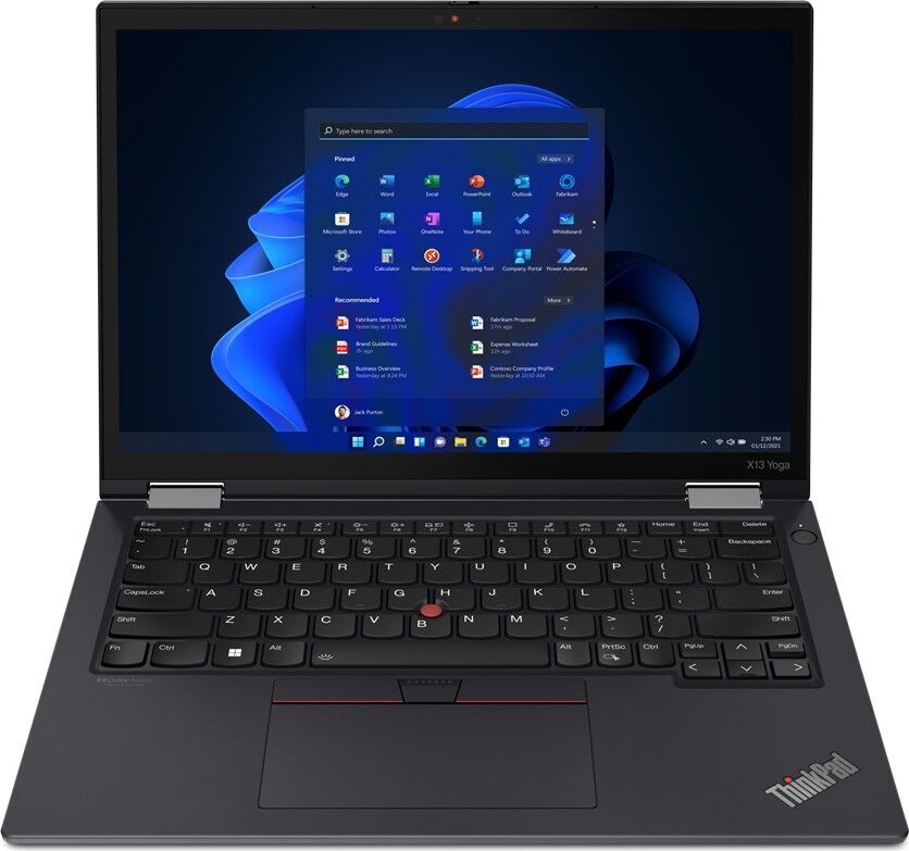 Lenovo ThinkPad X13 Yoga G3 i5-1235U 13.3" 16 GB 2 TB SSD Win 11 Pro FR Bon état Lenovo reconditionné disponible sur Refurbed
