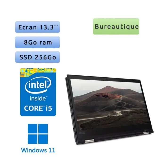 Lenovo Thinkpad Yoga X380 - Windows 11 - i5 8Go 256Go SSD - 13.3 - Webcam - Ordinateur Portable PC Reconditionné - 649,95 € Lenovo Thinkpad Yoga X380 - Windows 11 - i5 8Go 256Go SSD - 13.3 - Webcam - Ordinateur Portable PC Reconditionné Lenovo reconditionné disponible sur Cdiscount Seconde Vie