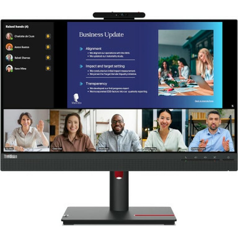 Lenovo ThinkVision T24v-30 60,5 cm (23.8  ) LED-Monitor 1920 x 1080 Pixel Full HD LED Schwarz [Energieklasse E] (63D8MAT3EU) - Excellent état Parfait état Lenovo reconditionné disponible sur Pixmania