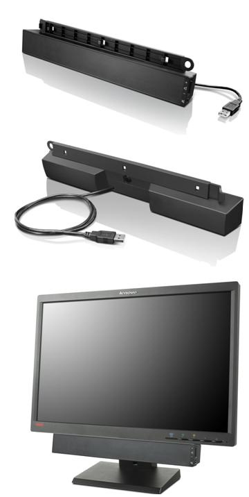 Lenovo USB Soundbar Noir 2.0 canaux 2,5 W - Excellent état Parfait état Lenovo reconditionné disponible sur Pixmania