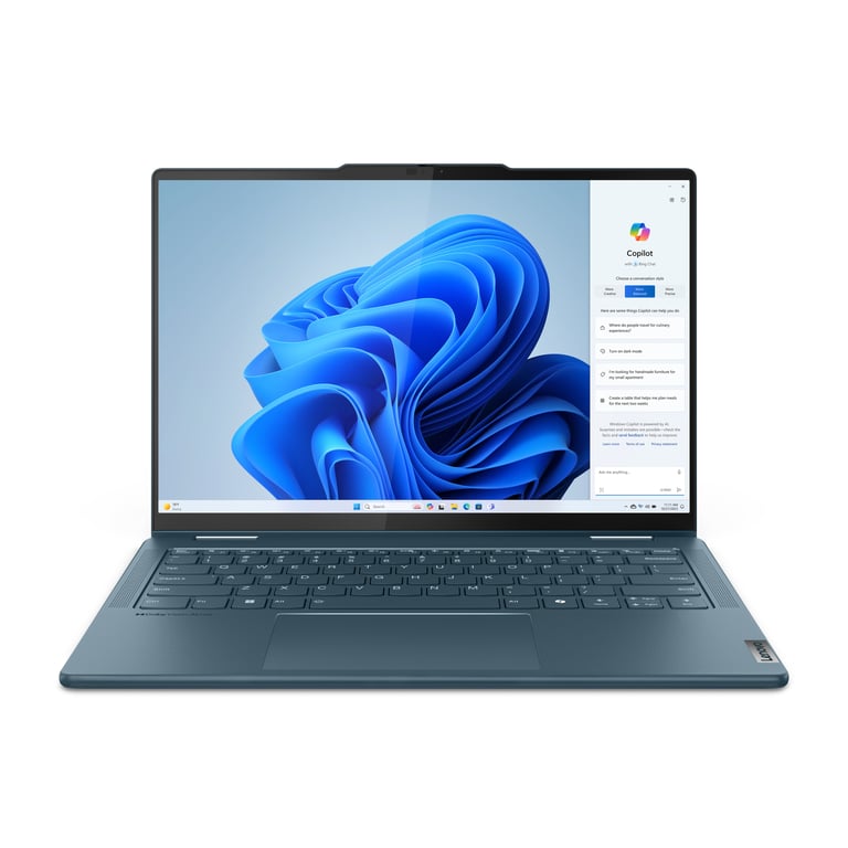 Lenovo Yoga 7 2-in-1 14IML9 Intel Core Ultra 7 155U Hybride (2-en-1) 35,6 cm (14 ) Écran tactile WUXGA 16 Go LPDDR5x-SDRAM 512 Go SSD Wi-Fi 6E (802.11ax) Français Bleu - Excellent état Parfait état Lenovo reconditionné disponible sur Pixmania