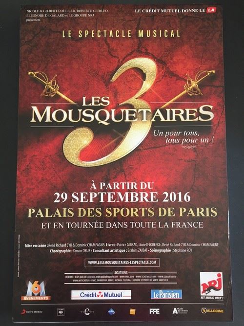 Les 3 Mousquetaires - 40x60 cm - AFFICHE / POSTER État correct reconditionné disponible sur Fnac