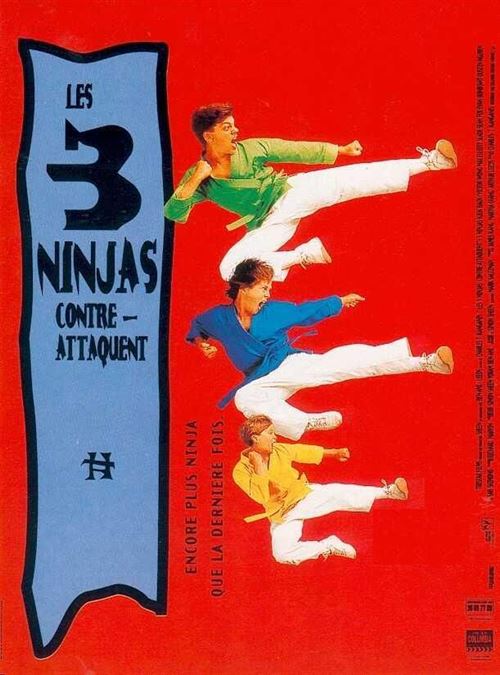 Les 3 NINJAS CONTRE-ATTAQUENT - 1994 - Dustin Nguyen, Alan Mcrae - 116x158cm - Affiche de cinéma originale pliée État correct N/A reconditionné disponible sur Fnac